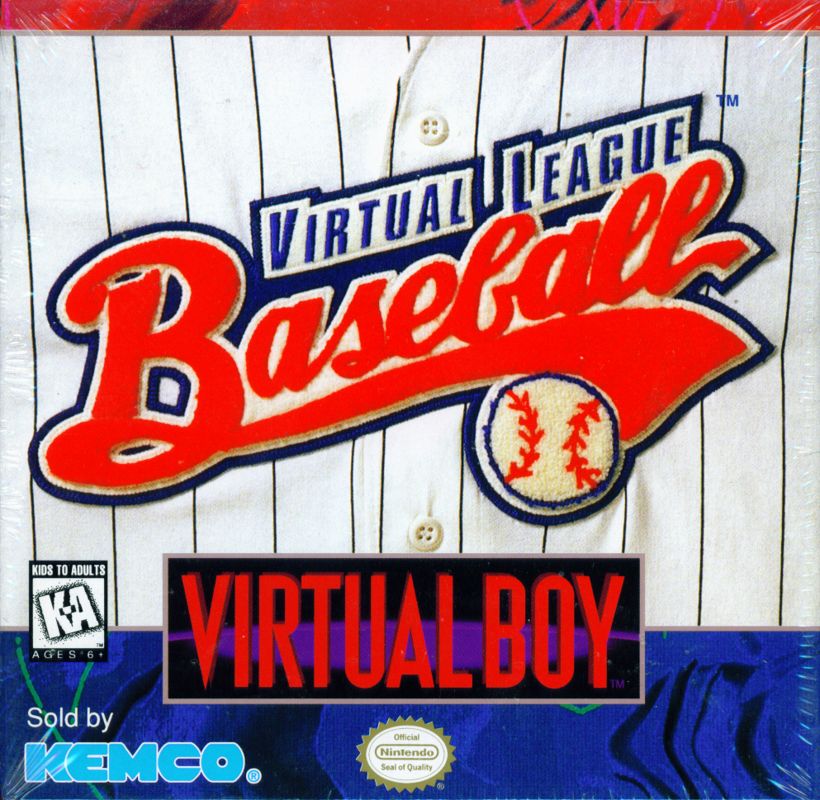 Virtual League Baseball box art for Virtual Boy